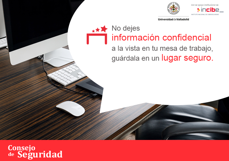 Consejo de seguridad: no dejes información confidencial en tu mesa